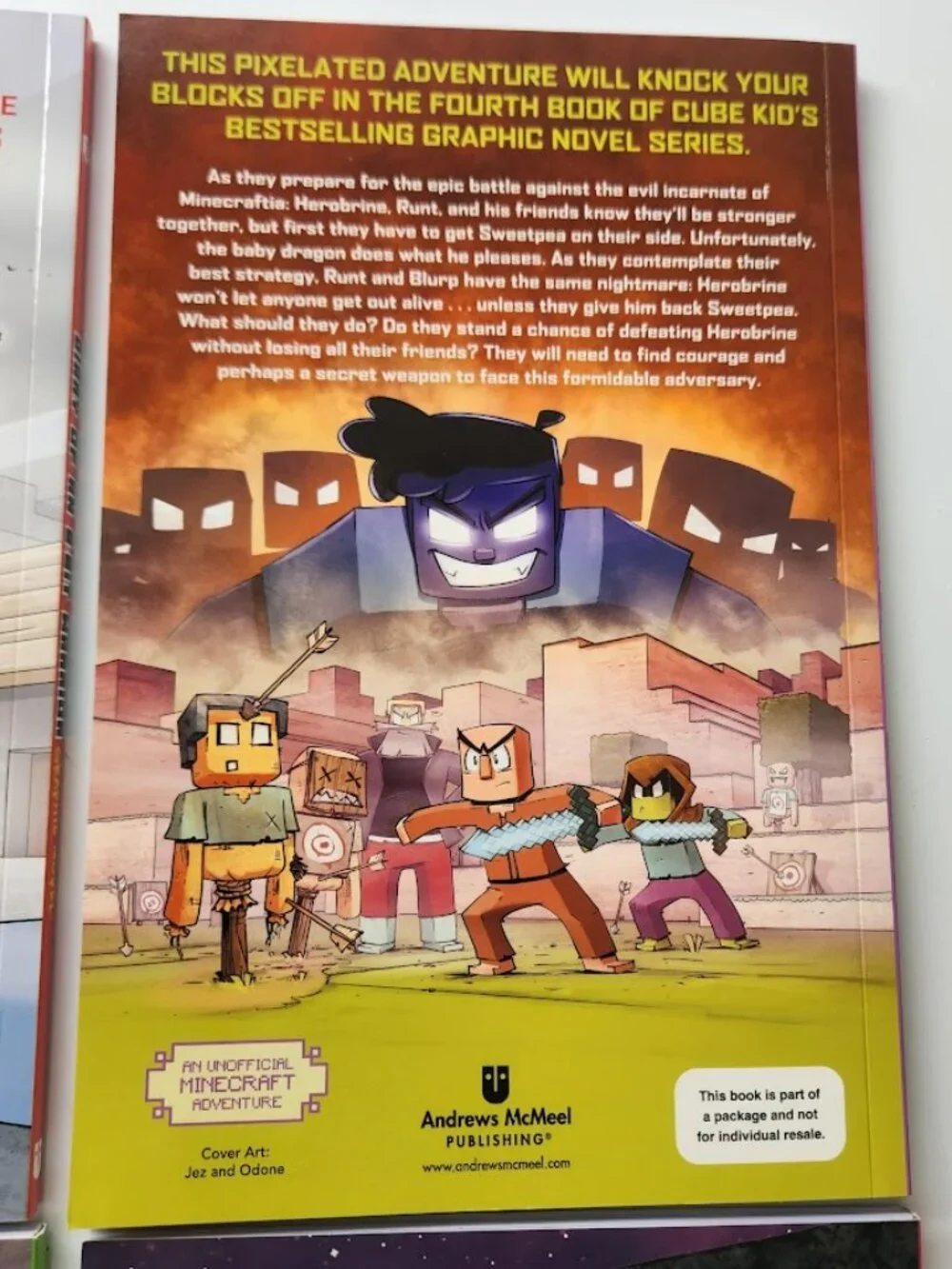 NEW Minecraft Book Bundle Diary of an 8-Bit Warrior Graphic Novel Comic Books Cu
